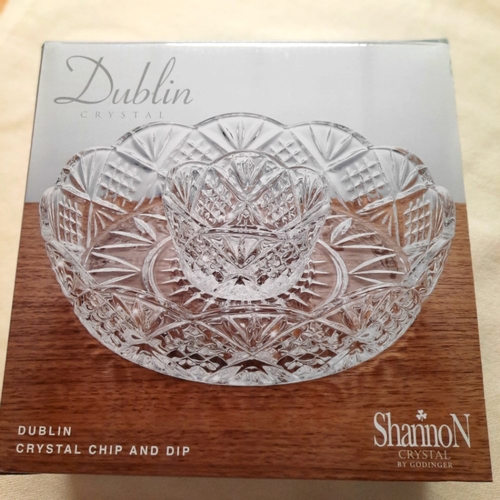 2 Dublin Godinger dip and chip bowls